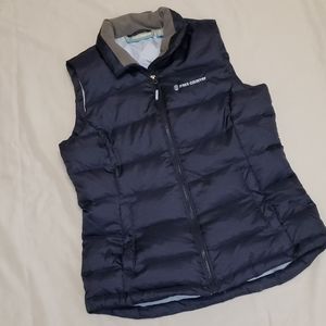 Free Country Down Puffer Zip Up Vest Blue Women's Small S